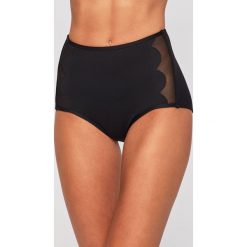 Seafolly - Figi kąpielowe Petal Edge. Czarne stroje kąpielowe damskie Seafolly, bez wzorów, z elastanu. Za 279,90 zł.
