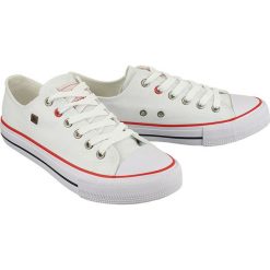 BIG STAR T274022 biały, półtrampki młodzieżowe. Biała trampki i tenisówki damskie BIG STAR, bez wzorów, na sznurówki. Za 79,00 zł.
