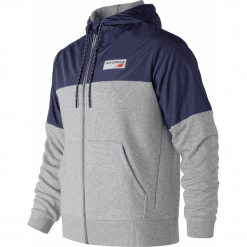 New Balance MJ83523AG. Szare podkoszulki męskie New Balance, m, bez wzorów, z poliesteru, klasyczne, z kapturem, bez rękawów, z kapturem. Za 249,99 zł.