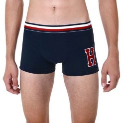 Tommy Hilfiger Bokserki Męskie Modern Stripe Trunk H Navy Blaze R Um0Um00921-416 (Rozmiar M). Niebieskie bokserki męskie marki TOMMY HILFIGER, bez wzorów. W wyprzedaży za 89,00 zł.