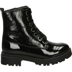 Botki - 8978120 BLACK. Czarne botki damskie na zamek Venezia, ze skóry. Za 369,00 zł.