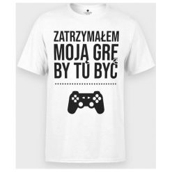 Koszulka Zatrzymałem grę. T-shirty chłopięce MegaKoszulki, z napisami, z bawełny, bez rękawów. Za 44,90 zł.
