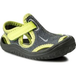 Sandały NIKE - Sunray Protect (Td) 903632 002 Dark Grey/Wolf Grey/Volt. Szare sandały chłopięce marki Nike, z materiału. Za 99,00 zł.