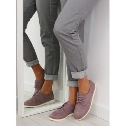Mokasyny damskie fioletowe CHELSIS. Fioletowe mokasyny damskie FunKee.pl, z zamszu, klasyczne. Za 93,59 zł.