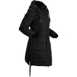 Płaszcz pikowany outdoorowy bonprix czarny. Czarne płaszcze damskie bonprix. Za 319,99 zł.