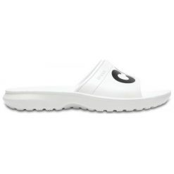 Chodaki męskie: Crocs Klapki męskie Classic Graphic Slide 204465-103 białe r. 45/47