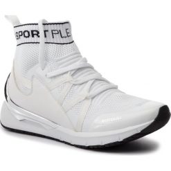 Sneakersy PLEIN SPORT - Hi-Top Sneakers Logos P19S MSC2112 STE003 White 01. Białe sneakersy męskie Plein Sport, bez zapięcia. W wyprzedaży za 699,00 zł.