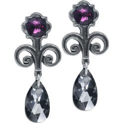 Alchemy Gothic Regiis Martris Kolczyki srebrny. Szare kolczyki damskie marki Alchemy Gothic, srebrne. Za 42,90 zł.