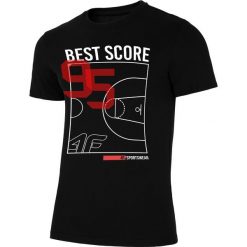 T-shirt męski TSM018 - głęboka czerń. Koszulki męskie xl, z bawełny. W wyprzedaży za 34,99 zł.
