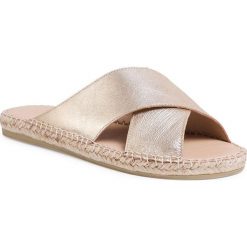 Espadryle EVA MINGE - EM-14-07-000738 710. Żółte espadryle damskie Eva Minge, bez wzorów, ze skóry, bez obcasa. Za 369,00 zł.