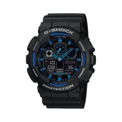 Zegarek G-SHOCK - GA-100-1A2ER Black/Black. Czarne zegarki męskie G-Shock. Za 449,00 zł.