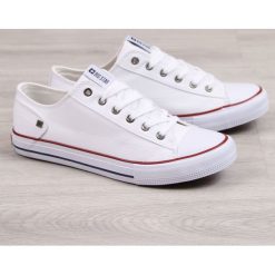 Trampki niskie męskie białe Big Star DD174271FW19 - biały. Białe trampki męskie BIG STAR, bez wzorów, retro, bez zapięcia. Za 89,99 zł.