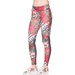Legginsy: Legginsy w kolorze różowym ze wzorem