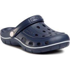 Klapki COQUI - Jumper 6352-100-2121 Navy/Navy. Niebieskie klapki damskie Coqui, bez wzorów, z tworzywa sztucznego, bez obcasa. Za 79,00 zł.