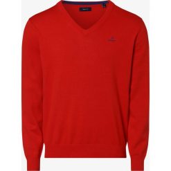 Gant - Sweter męski, czerwony. Czerwone swetry męskie GANT, xl, z bawełny. Za 449,95 zł.