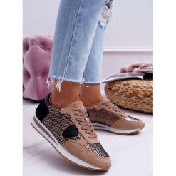 Damskie Sportowe Buty Beżowe Mundo. Brązowe buty sportowe damskie Moow, z aplikacjami, z zamszu, sportowe. Za 129,00 zł.