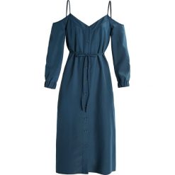 Sukienki: Warehouse COLD SHOULDER Sukienka koszulowa dark green