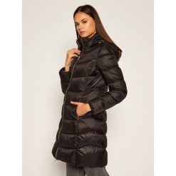 Kurtka puchowa Geox Adrya Long W0425T T2566 F9000. Czarne kurtki damskie Geox, bez wzorów, z puchu, bez kaptura. Za 1289,00 zł.