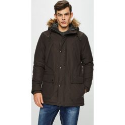 Premium by Jack&Jones - Kurtka. Pomarańczowe płaszcze męskie Premium by Jack&Jones, m, bez wzorów, z bawełny, długie, z kapturem. W wyprzedaży za 219,90 zł.