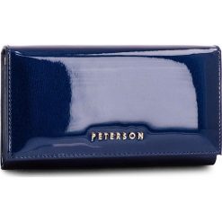 Duży Portfel Damski PETERSON - 466-14-13-07 Dark Blue. Niebieskie portfele damskie marki Peterson, ze skóry. Za 139,00 zł.