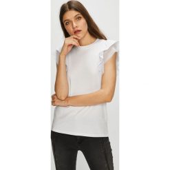 Review - Top. Czarne bluzki damskie marki Review, s, z bawełny, casualowe, z okrągłym kołnierzem, z krótkim rękawem. W wyprzedaży za 49,90 zł.