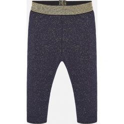 Mayoral - Legginsy dziecięce 74-98 cm. Niebieskie spodnie dziewczęce Mayoral, bez wzorów, z elastanu. W wyprzedaży za 49,90 zł.