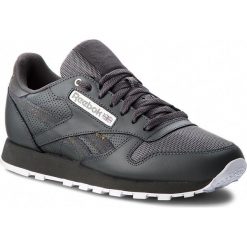 Buty Reebok - Cl Leather Mu CN4890 Stealth/Banana/White. Szare sneakersy męskie Reebok, na co dzień, bez wzorów, ze skóry, eleganckie, bez zapięcia. W wyprzedaży za 269,00 zł.