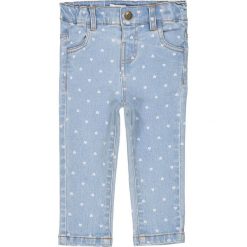Dżinsy slim z nadrukiem w serca 1 miesiąc - 3 lata. Niebieskie jeansy dziewczęce marki La Redoute Collections, z nadrukiem, z bawełny, z standardowym stanem. Za 64,64 zł.
