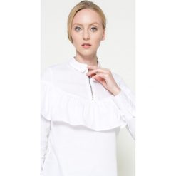Noisy May - Bluzka. Białe bluzki damskie Noisy May, na co dzień, s, bez wzorów, z bawełny, casualowe, bez kołnierzyka, bez rękawów. W wyprzedaży za 59,90 zł.