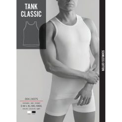 Koszulki sportowe męskie: GATTA Koszulka męska Seamless Cotton Tank Classic 7S White r. S