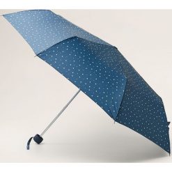 Mango - Parasol Punto. Niebieskie parasole Mango, bez wzorów. Za 49,90 zł.