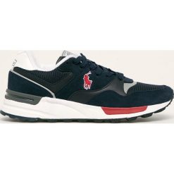 Polo Ralph Lauren - Buty. Niebieskie sneakersy męskie Polo Ralph Lauren, ze skóry, na sznurówki. W wyprzedaży za 419,90 zł.
