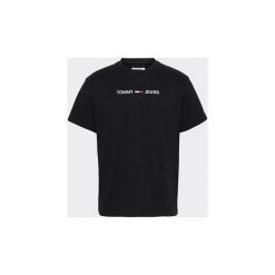 T-shirty z krótkim rękawem Tommy Jeans DM0DM07231 SMALL LOGO. Czarne t-shirty męskie Tommy Jeans, s, bez wzorów, z jeansu, bez kołnierzyka, krótkie. Za 151,38 zł.