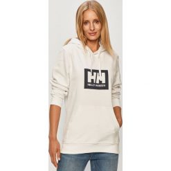Helly Hansen - Bluza. Białe bluzy damskie Helly Hansen, s, z nadrukiem, z bawełny, bez rękawów, z kapturem. W wyprzedaży za 239,90 zł.