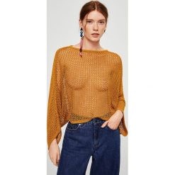Mango - Sweter Baobab. Pomarańczowe bez kategorii marki Mango, s, z dzianiny, z okrągłym kołnierzem. Za 139,90 zł.