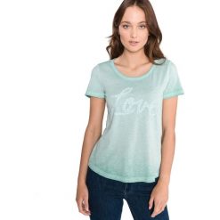 Tom Tailor Koszulka Niebieski Zielony. Niebieskie koszulki damskie l, z bawełny. Za 102,95 zł.