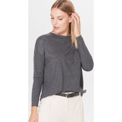 Bluzka basic - Szary. Szare bluzki damskie Mohito, s, bez wzorów, bez kołnierzyka, bez rękawów. Za 49,99 zł.