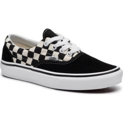 Tenisówki VANS - Era VN0A38FRP0S1M (Primary Check) Blk/White. Czarne półbuty damskie Vans, bez wzorów, ze skóry, bez zapięcia. Za 299,00 zł.