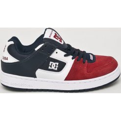 DC - Buty Manteca. Niebieskie buty sportowe męskie DC, ze skóry, na sznurówki. W wyprzedaży za 289,90 zł.