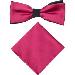 Mucha z poszetką MUR0000081. Czerwone muszki męskie Giacomo Conti, bez wzorów, z mikrofibry, eleganckie. Za 69,00 zł.