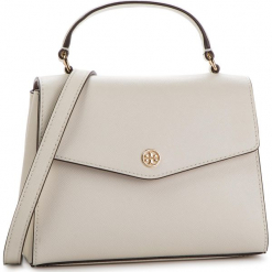 Torebka TORY BURCH - Robinson Small Top-Handle Satchel 49686 Birch 107. Białe torebki klasyczne damskie Tory Burch, ze skóry. Za 1509,00 zł.