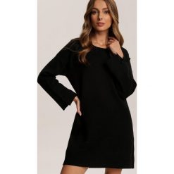 Czarna Tunika Grynvielle. Czarne tuniki damskie Renee, xl, bez wzorów, bez kołnierzyka, bez rękawów. Za 99,99 zł.
