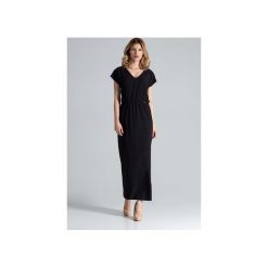 Sukienka M668 Czarny. Czarne sukienki damskie FIGL, xl, bez wzorów, bez kołnierzyka, z długim rękawem, długie, mini. Za 199,00 zł.