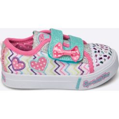 Skechers - Tenisówki dziecięce Sprinkle Toes. Szare buty sportowe dziewczęce marki Skechers, z materiału. W wyprzedaży za 169,90 zł.