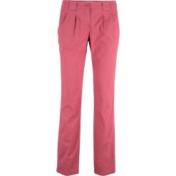 Spodnie chino ze stretchem bonprix dymny malinowy. Czerwone chinosy damskie bonprix. Za 37,99 zł.