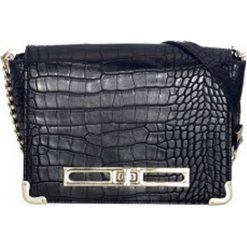 Juno torebka crossbody czarna. Czarne torebki klasyczne damskie Juno, bez wzorów, ze skóry, bez dodatków. Za 169,00 zł.