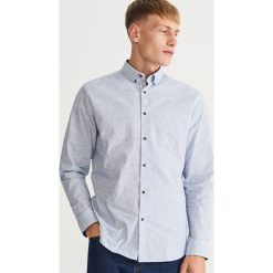 Wzorzysta koszula slim fit - Granatowy. Niebieskie koszule męskie marki Reserved, s. Za 99,99 zł.