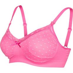 Biustonosze: Boob FAST FOOD Biustonosz z trójkątną miseczką dot pink/white