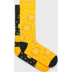 Nanushki - Skarpety Crazy Orange. Żółte skarpetki męskie marki Nanushki, z elastanu. Za 24,90 zł.