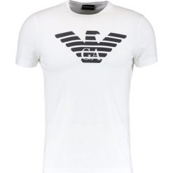 Emporio Armani Tshirt z nadrukiem white. Szare t-shirty męskie z nadrukiem marki Emporio Armani, l, z bawełny, z kapturem. Za 399,00 zł.